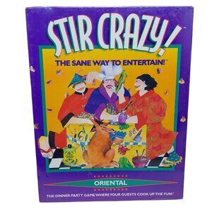 Stir Crazy Oriental Sane Way To Entertain! Dinner Party Game NWT 1996